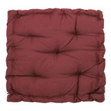 Assento Almofada Futon Turca Oxford 60x60cm Vinho