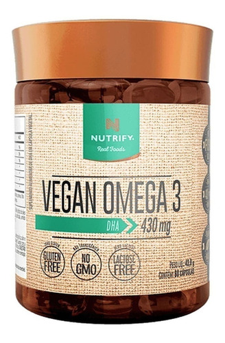 Ômega 3 Vegano (430 Mg) - Nutrify 60 Cápsulas