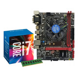 Kit Gamer Intel I7 7700 7ª Geração + Placa B250 + 16 Gb Ddr4