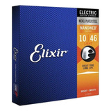 Encordoamento P Guitarra Elixir Nanoweb Light 10 46 Original