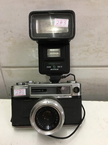 N°283 Antiga Câmera Foto Yashica Minister D-não Funciona