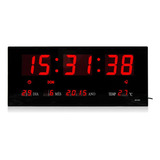 Relogio De Parede Grande Led Digital Alarme 36cm