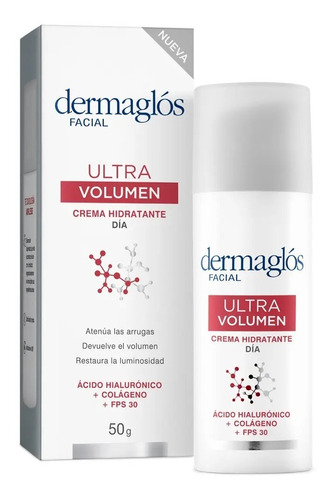 Crema Facial Dermaglos Ultra Volumen Día Fps30  X50gr