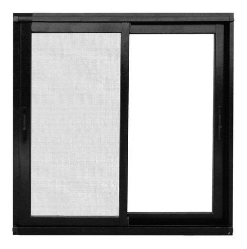 Ventana Módena Negro 100 X 110 Con Mosquitero Maxialuminios