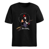 Camiseta Básica Unissex Kikis Delivery Filme Anime Cat Jiji