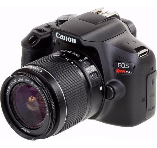 Câmera Canon Eos Rebel T6 Kit Lente Canon Efs 18-55mm Nfe