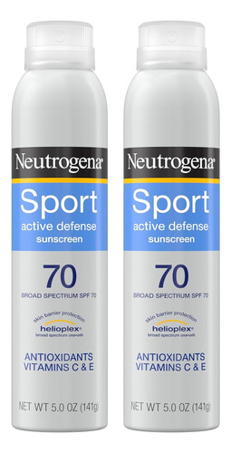 Kit 2 Protetor Solar Neutrogena Sport Active Defense Spf 70