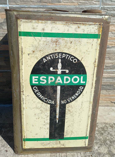 Antigua Lata Vacía De Espadol Publiciad Decoracion 20 Litros