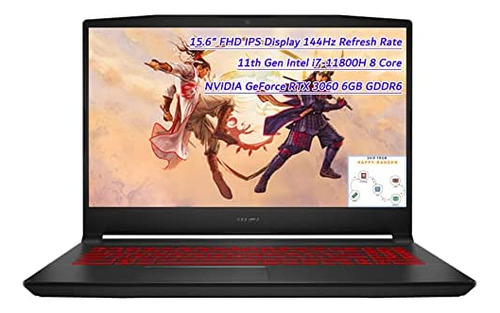 Laptop Msi Katana Gf66 Gaming , 15.6  Fhd Ips Display 144hz,