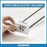 Portaprecio Gancho Blistero Rejilla Heladera 65mm Pack 100u