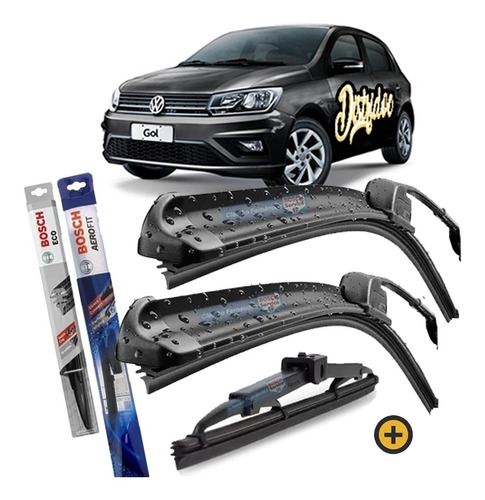 Kit X 3 Escobillas Volkswagen Gol Trend 2013/2017