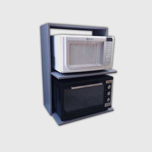 Suporte Para Forno E Microondas Madeira Mdf Cozinha Moderna