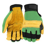 Guantes De Cuero John Deere Jd00009 Xl Para Hombre