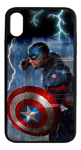 Carcasa Modelos iPhone Capitan America Rayo