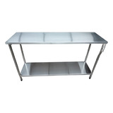 Bancada Mesa Inox Com Paneleiro 100x50x90, Imperdivel!!!