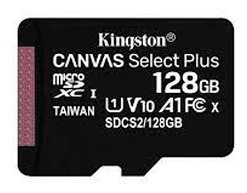Memoria Microsd Kingston Canvas Select 128gb Uhs-i V10 100mb
