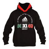 Sudadera Deportiva adidas Box Mexico Tricolor Gorro