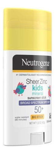 Neutrogena - Protector Solar Mineral Para Niños De Zinc