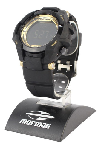 Relogio Mormaii Masculino Digital Preto Dourado 