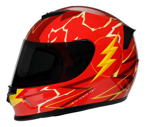 Casco Juvenil Román Flash Dc Cómic 