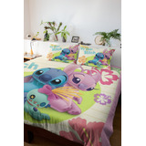  Roupa De Cama Casal Queen Presente Lilo Stitch Cor Colorido