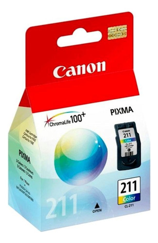 Cartucho De Tinta Canon Cl-211 9ml Chromalife100+ Color 