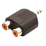 Adaptador Plug Conector 1 P2 Macho Para 2 Rca Femea Audio