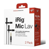 Micrófono Corbatero Irig Mic Lav 2 Pack Condenser Oferta!!!