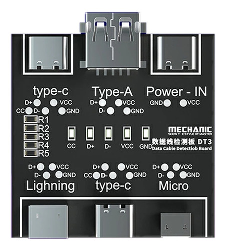 Testador De Cabo Usb Da Placa De Detecção De Cabo De Dados D