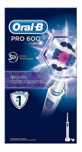 Cepillo De Dientes Eléctrico-oral-b Pro 600 3d White