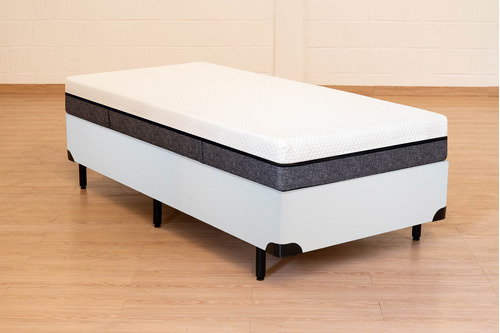 Cama Box Serenelife Solteiro - Corano Branco