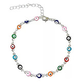 Pulseira Delicate Evil Eye Em Ouro 14k P