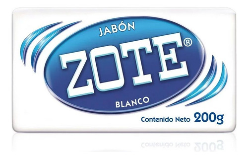 50 Pzas Jabón Barra Para Lavandería Zote De 200g Blanco