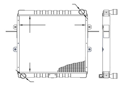 Radiador Vw Camiones 13-150 00-  Oem: 2vf12125 Facorsa