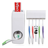 Dispensador Pasta Crema Dental Con Organizador De Cepillos