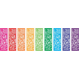 Decoración Papel Picado Colibrí Arcoiris  10 Tiras De 3m