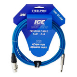 Cable Para Microfono Profesional 3m Hembra-plug 6.3 Steelpro