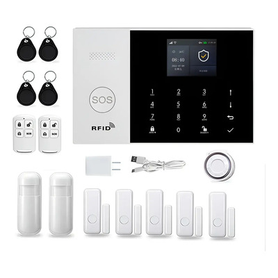 Datiger Sistema De Alarma Wifi Gsm 433mhz Tuya Home Security Alarma Color Azul Acero | Envío gratis