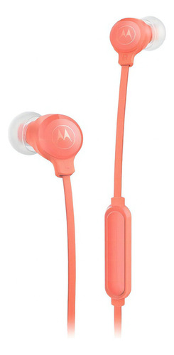 Auriculares Motorola Earbuds 3s Inear Mic Manos Libres 3.5mm Color Durazno
