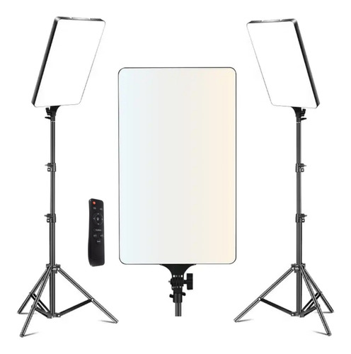 Kit 2 Luminaria Ring Light Profissional 16pol 33cm Tripé 2m