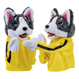 2-kung Fu Animal Toy Husky Glove Juego Niños Juguete Peluche