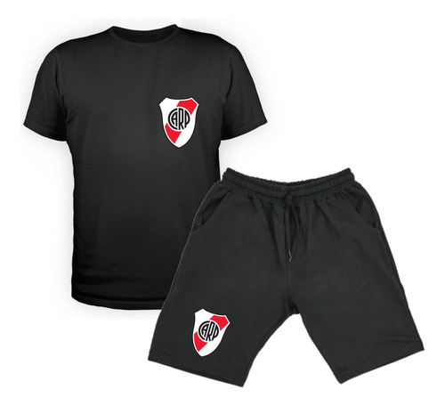 Conjunto Remera Y Short Algodon Cortos Futbol Argentino