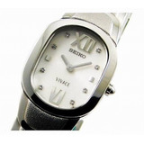 Reloj Seiko Vivace Diamond Suj547p1 Mujer Color De La Malla Plateado Color Del Bisel Plateado Color Del Fondo Plateado