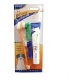 Crema Dental Perros Gatos Mascotas+ Kit Cepillos De Dientes