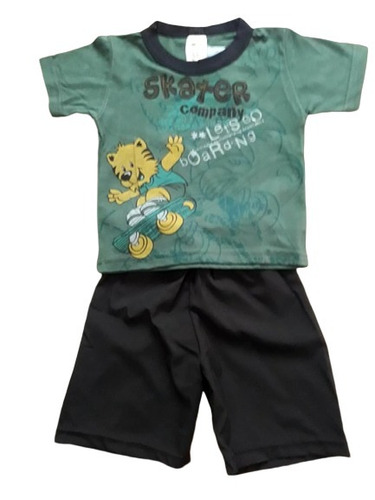 Conjunto Infantil Duriqui Tam. 1 Ano Menino Bermuda Camiseta