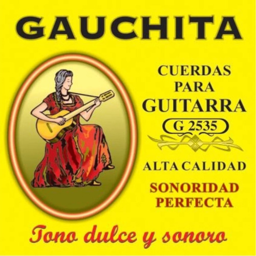 Encordado Guitarra Criolla Clasica Gauchita G2535 M Blust