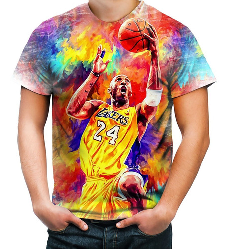 Camiseta Camisa Kobe Bryant Basquete Nba 24 Lakers King Hd 1