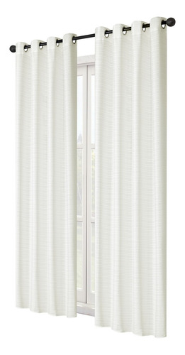 Cortinas De Ambiente Voile Natural Tess Con Argollas Vip