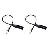 Conector Macho De Audio De 3,5 Mm Con Rosca Interna Para Xlr