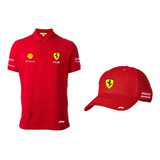 Ferrari F1 Combo  Polo Y  Gorra